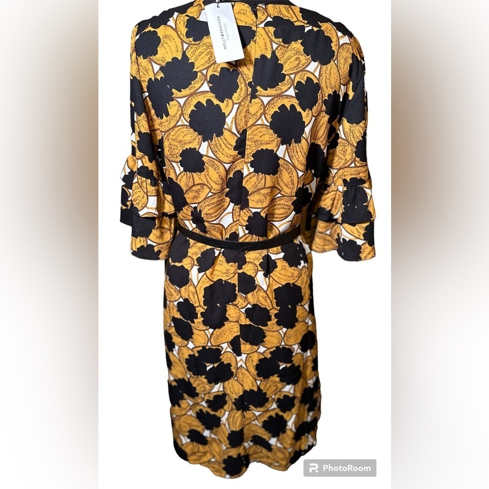 NWT Molly Bracken premium size large saffron yellow dress - Picture 3 of 10